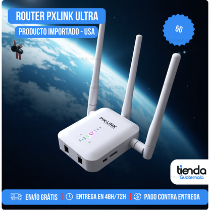 ROUTER STAR PXLINK ULTRA WIFI 5G - SIN MENSUALIDADES - [PRODUCTO IMPORTADO U.S.A]